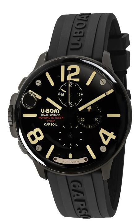 Review U-Boat Capsoil Titanio Replica Watch 8897